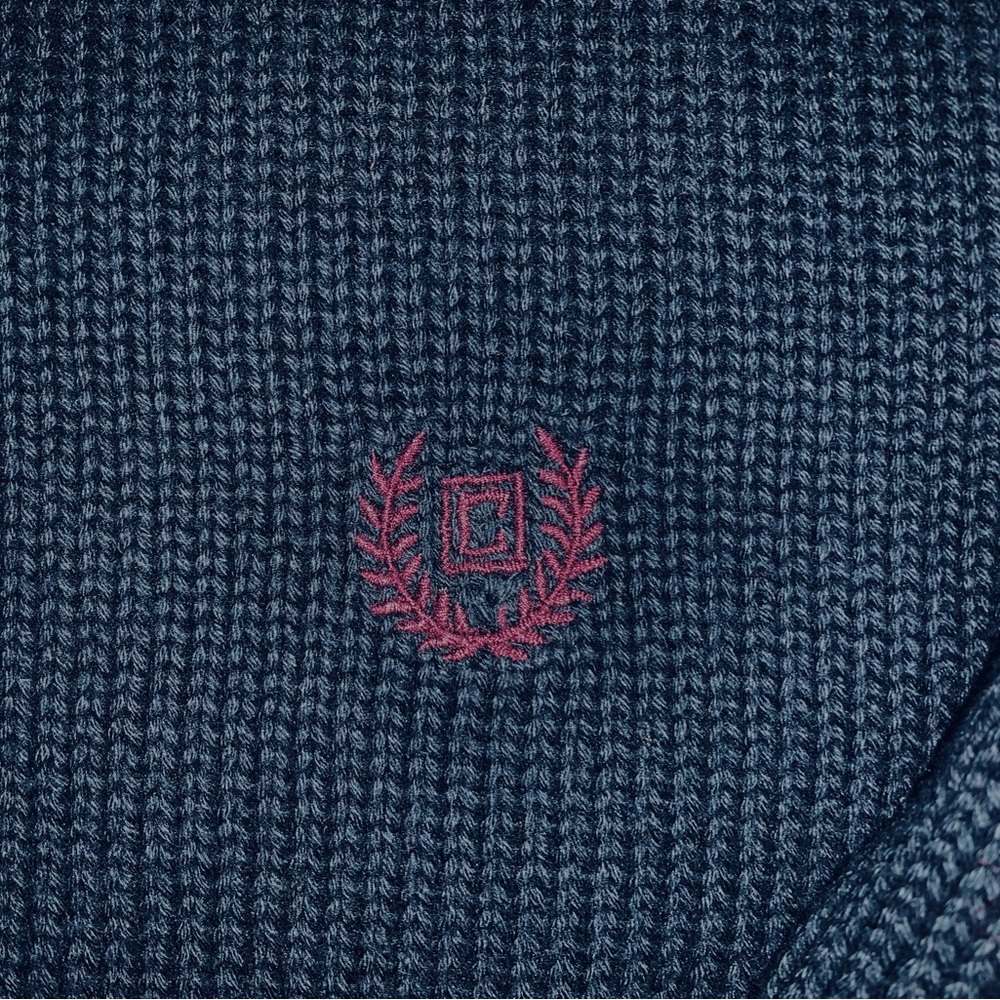 Chaps men sweater dark navy blue, cotton, size M